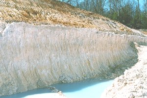Kaolin is a term used to refer to white clayey rock that is predominantly composed