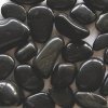 Piedras pulidas de color negro